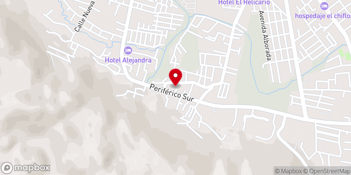 Map showing location of El Santuario