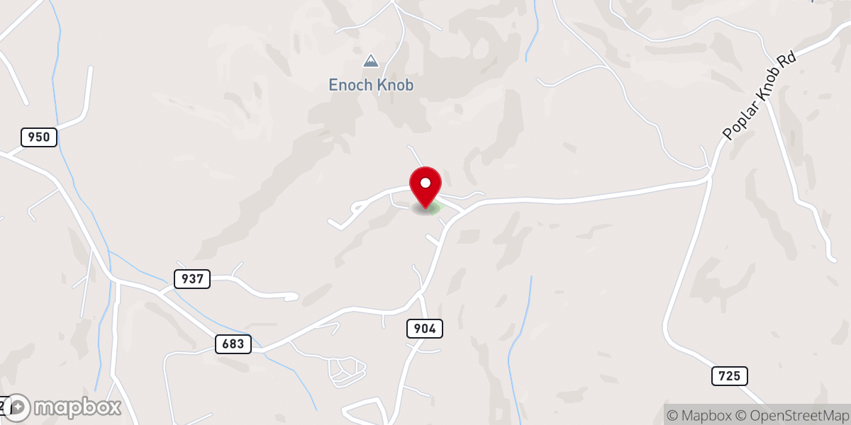 Map showing location of Bishops Chapel