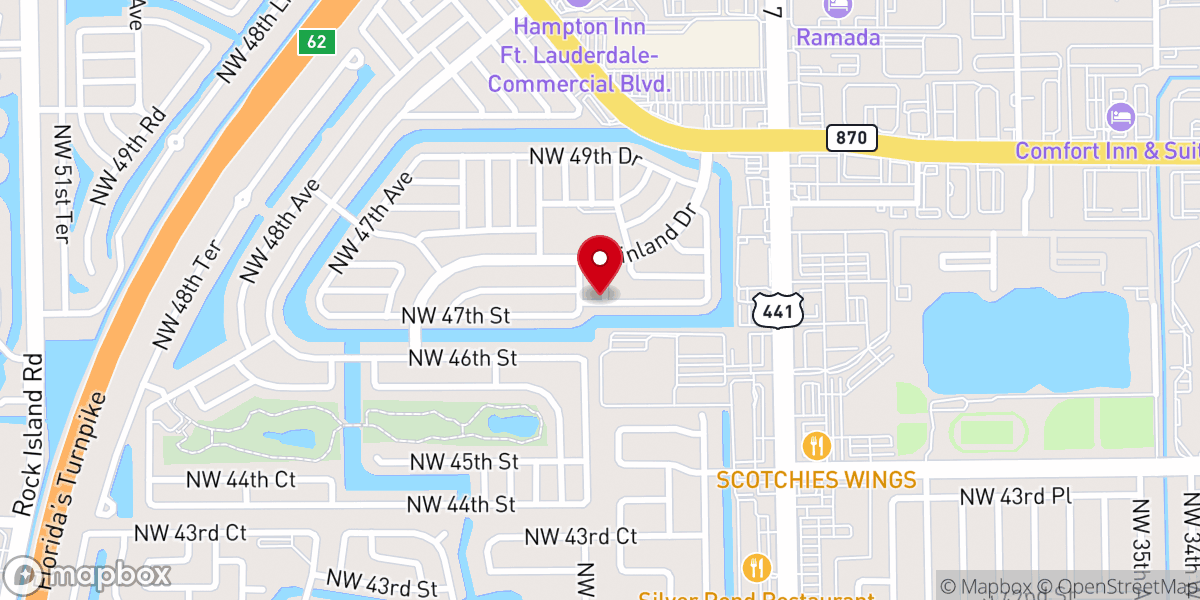 Map showing location of Catholic Health Services