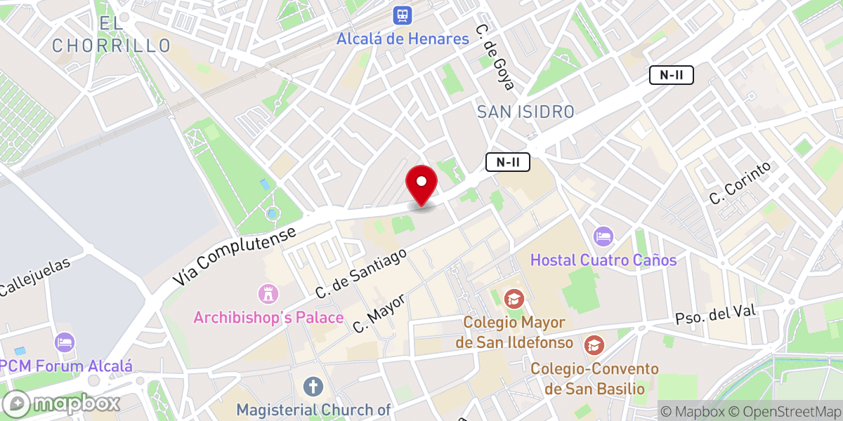 Map showing location of Convento de San Juan de la Penitencia (Franciscanas Clarisas)