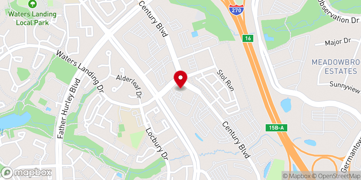 Map showing location of Journey's Crossing Church