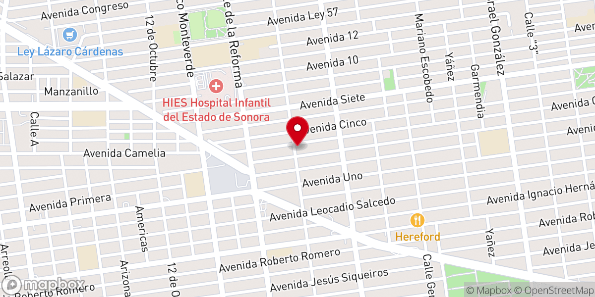 Map showing location of Iglesia bautista lirio de los valles