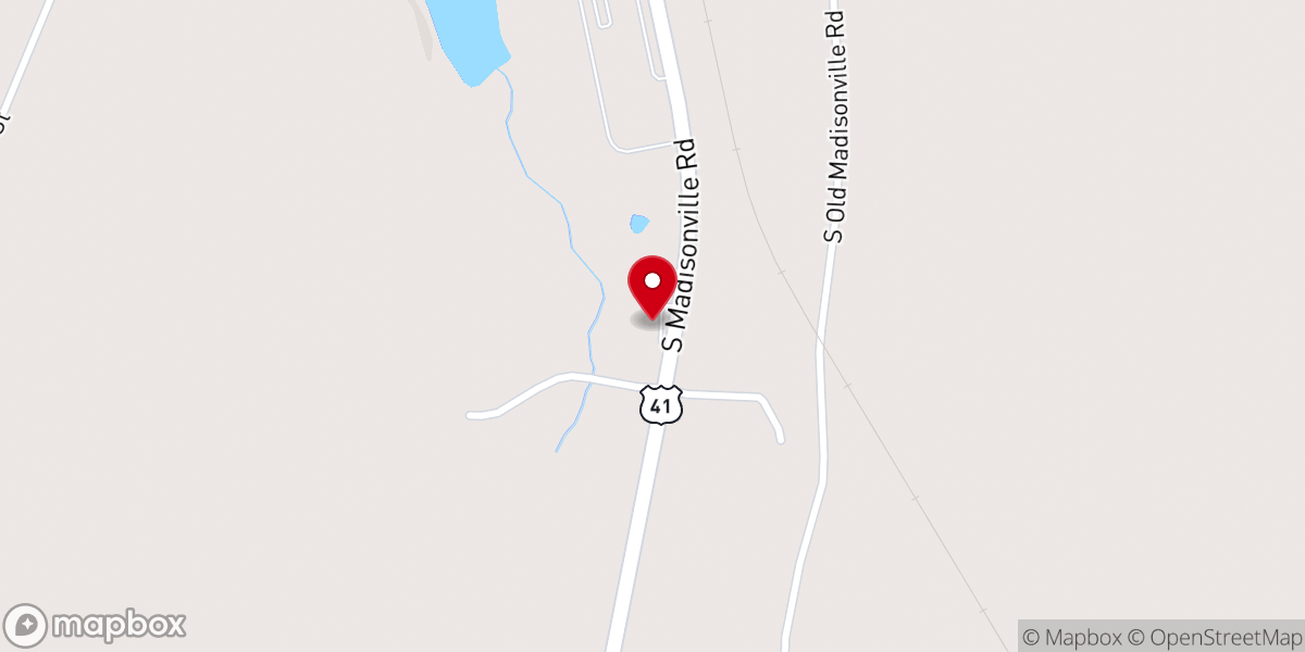 Map showing location of Crofton Assembly of God Church