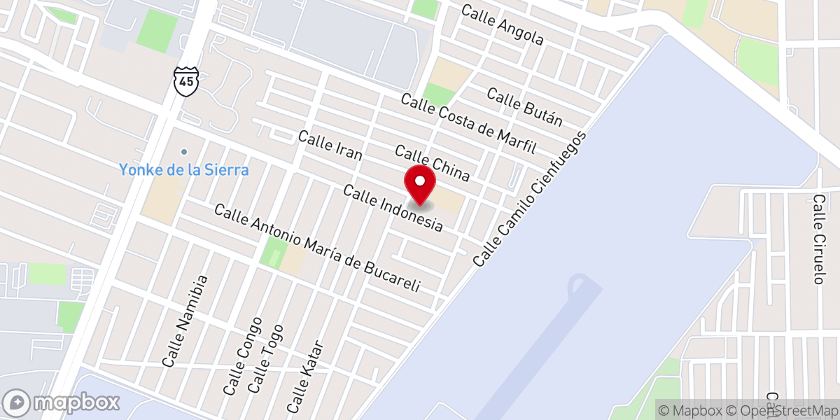 Map showing location of Parroquia de la Resurrección del Señor