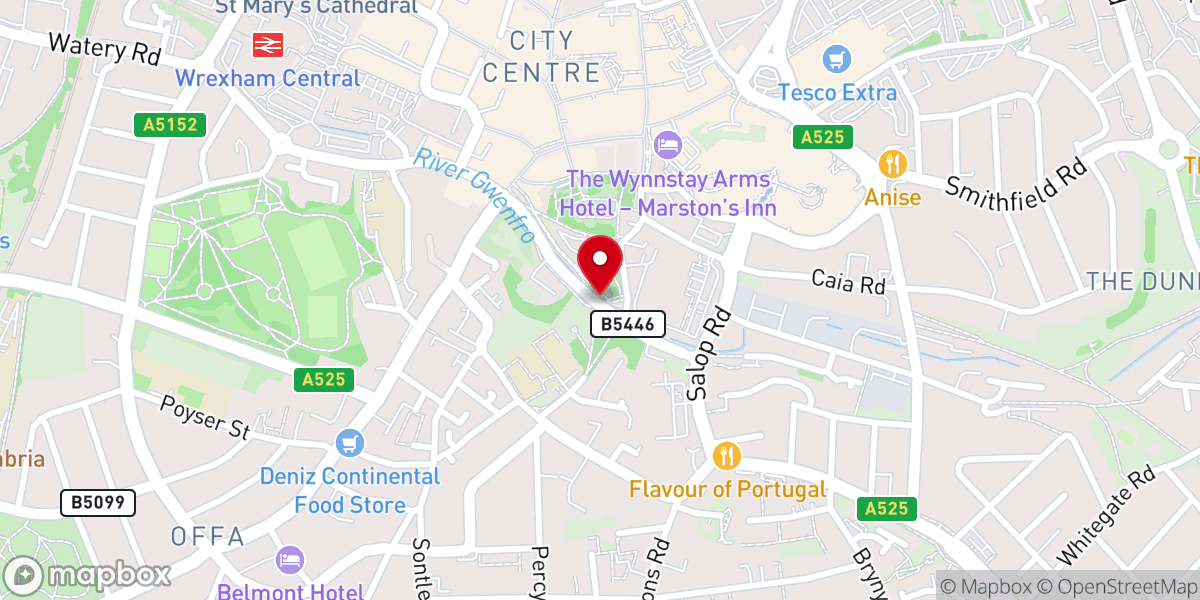Map showing location of Brinboe Methodist Church