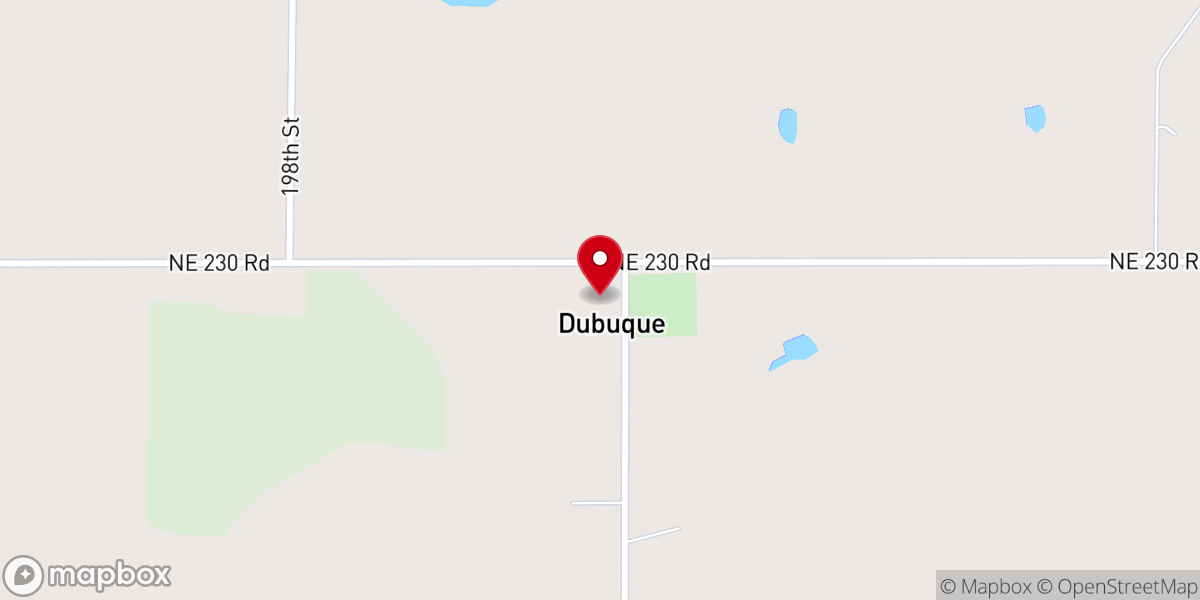 Map showing location of St. Catherine's Catholic Church