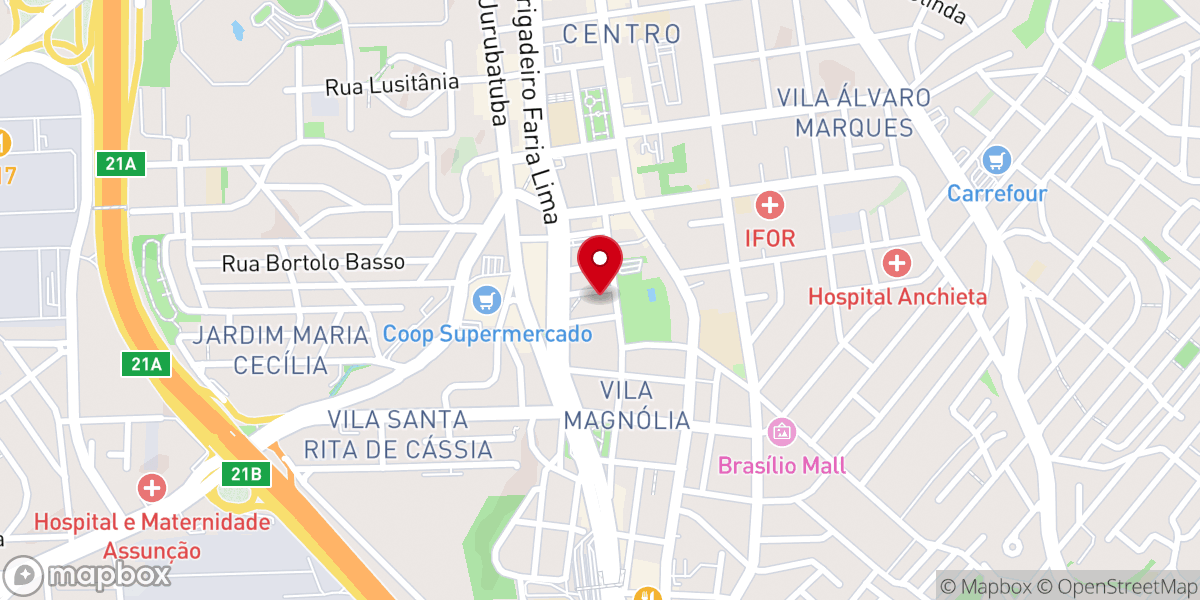 Map showing location of Instituto Bíblico Presbiteriano Rev. Ashbel Green Simonton