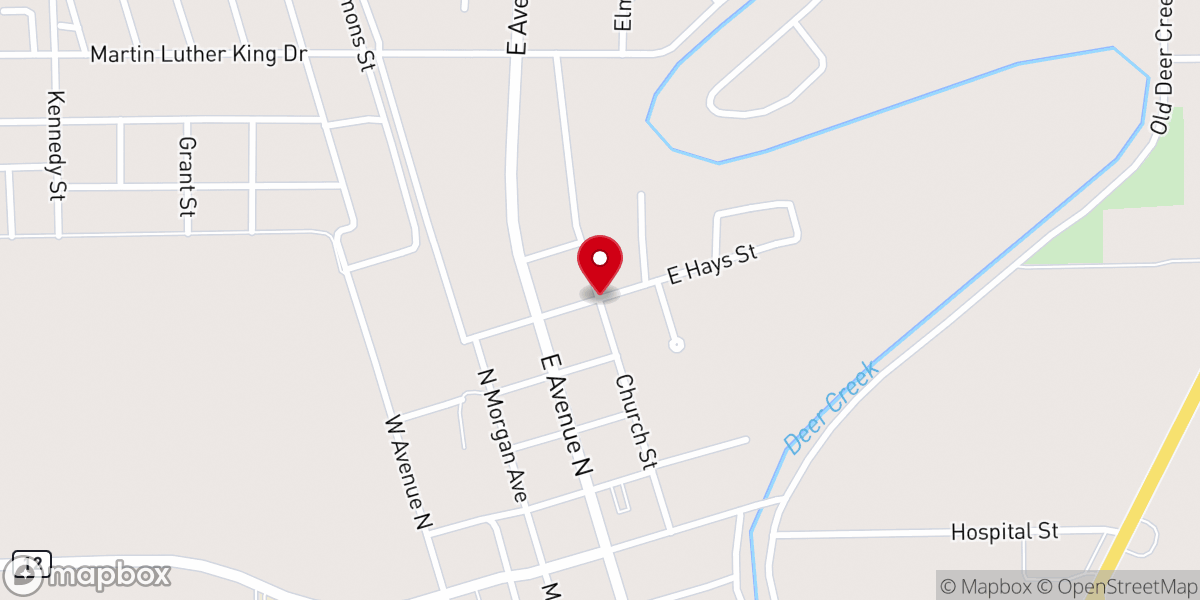 Map showing location of Pleasant Valley MB Church