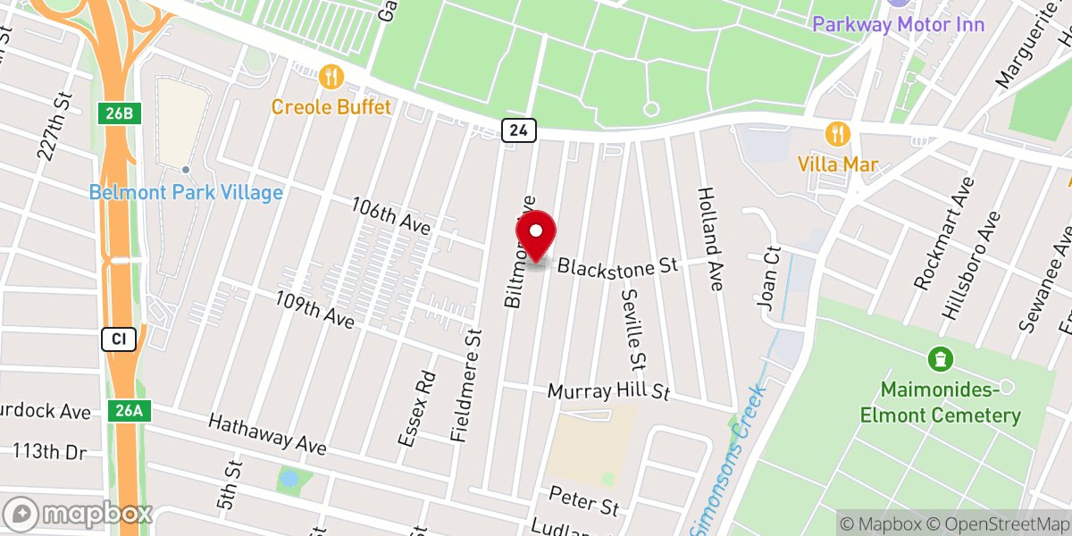 Map showing location of Salem Assembly Of God