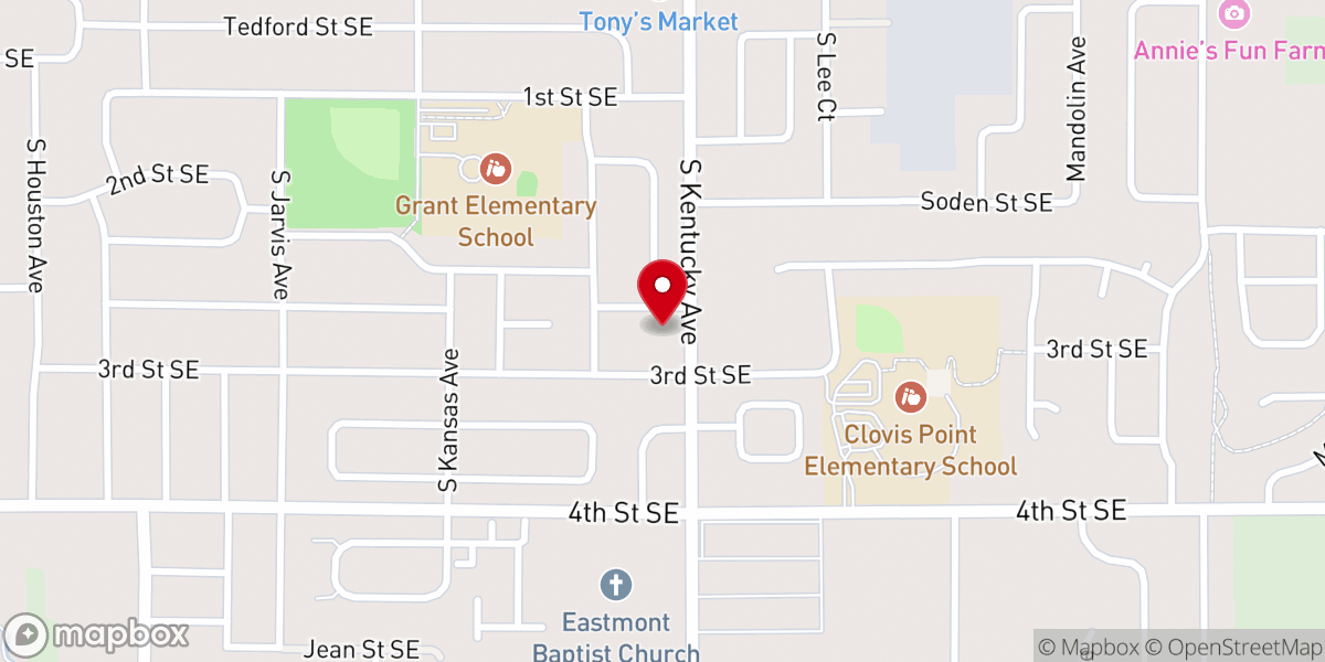 Map showing location of Redeemer Church
