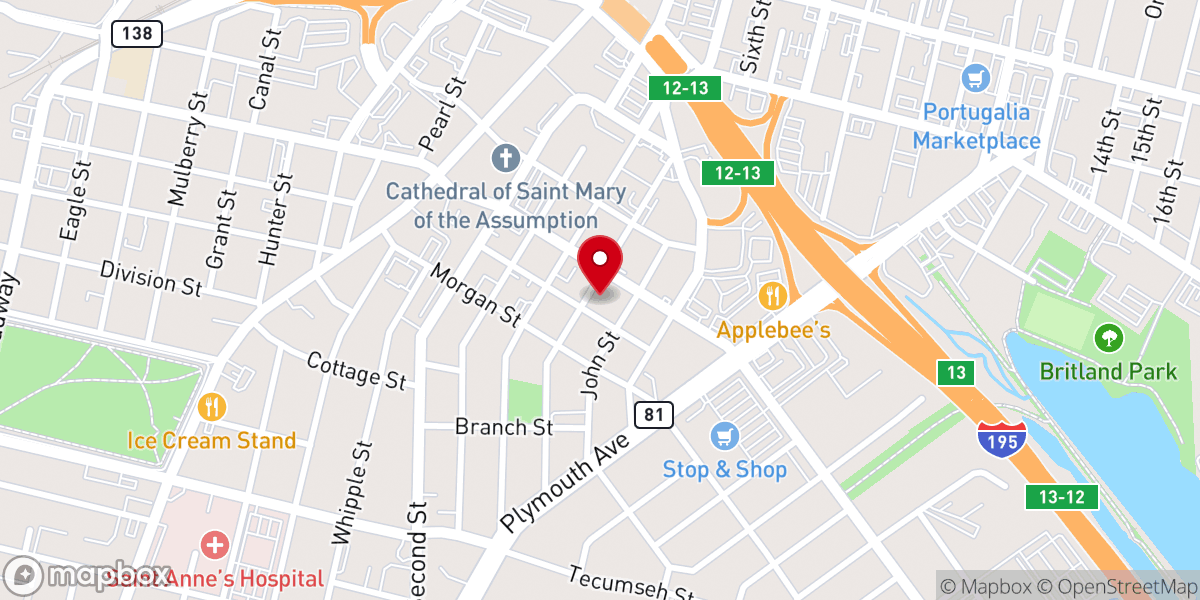 Map showing location of Ferry St Ministries