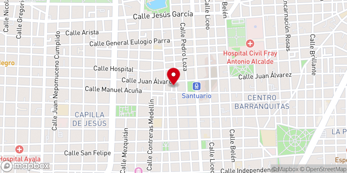 Map showing location of Capellanía de La Inmaculada Concepción