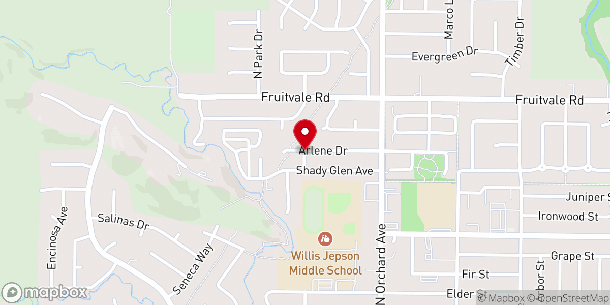 Map showing location of Candy Cane and Lollipop Lanes