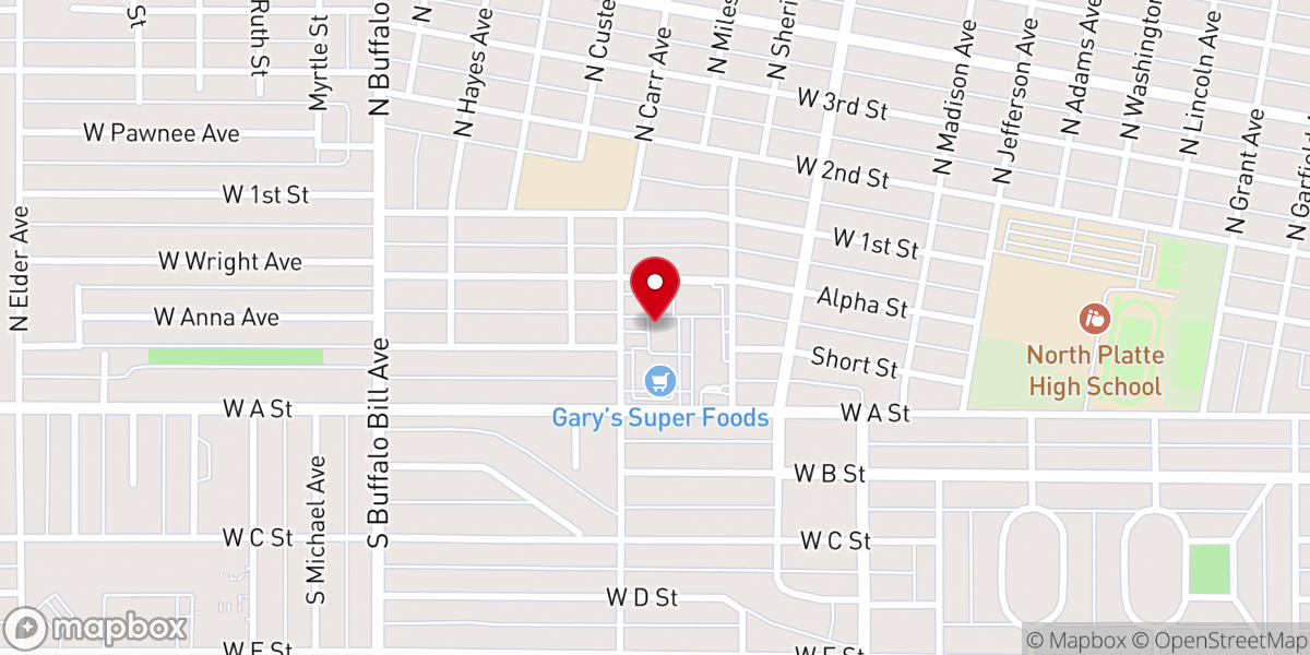 Map showing location of Bible Supplies