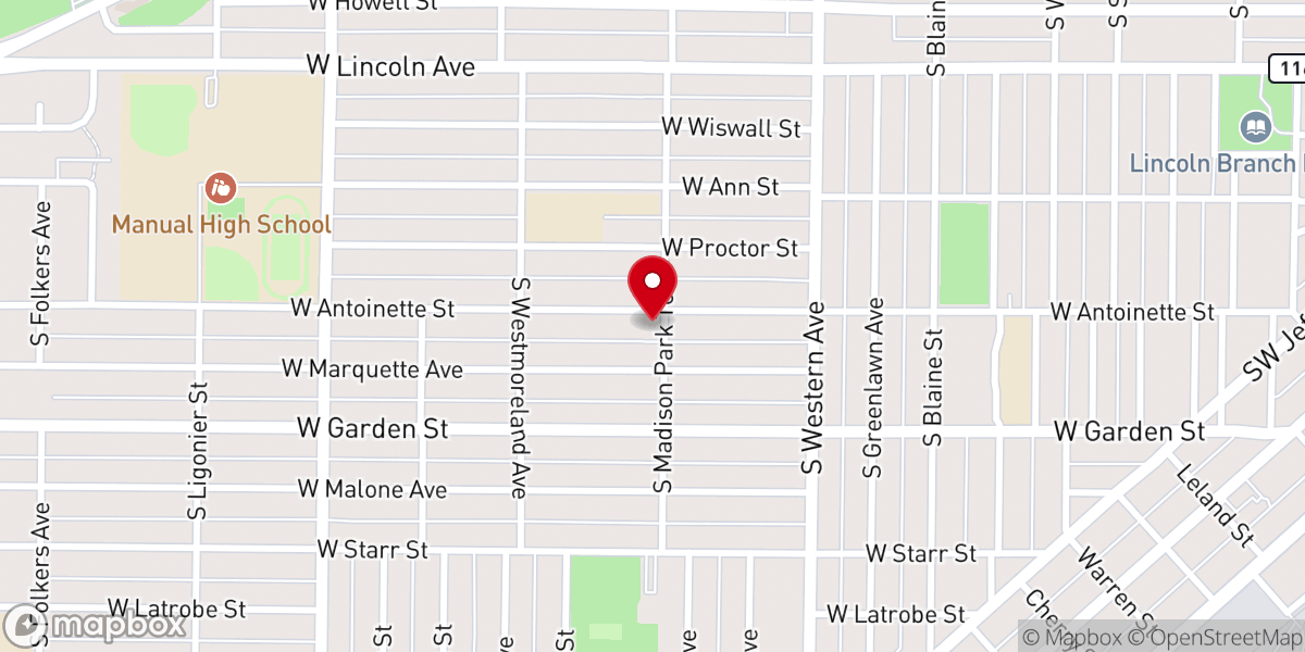 Map showing location of Kingdom Temple Outreach Ministries