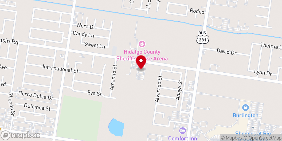 Map showing location of Edinburg Seventh-day Adventist Church