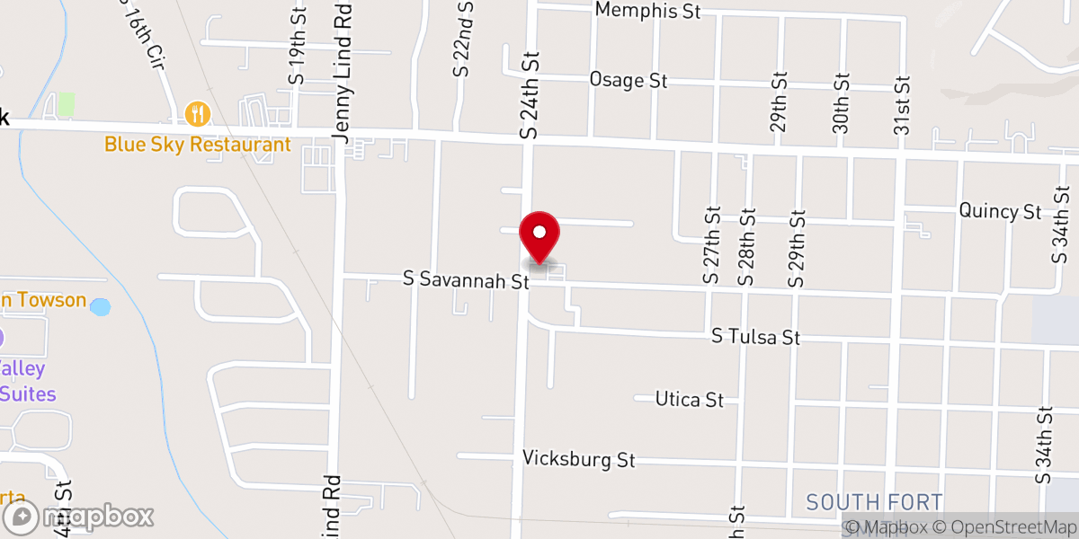 Map showing location of Gracia Y Vida Iglesia del Nazareno