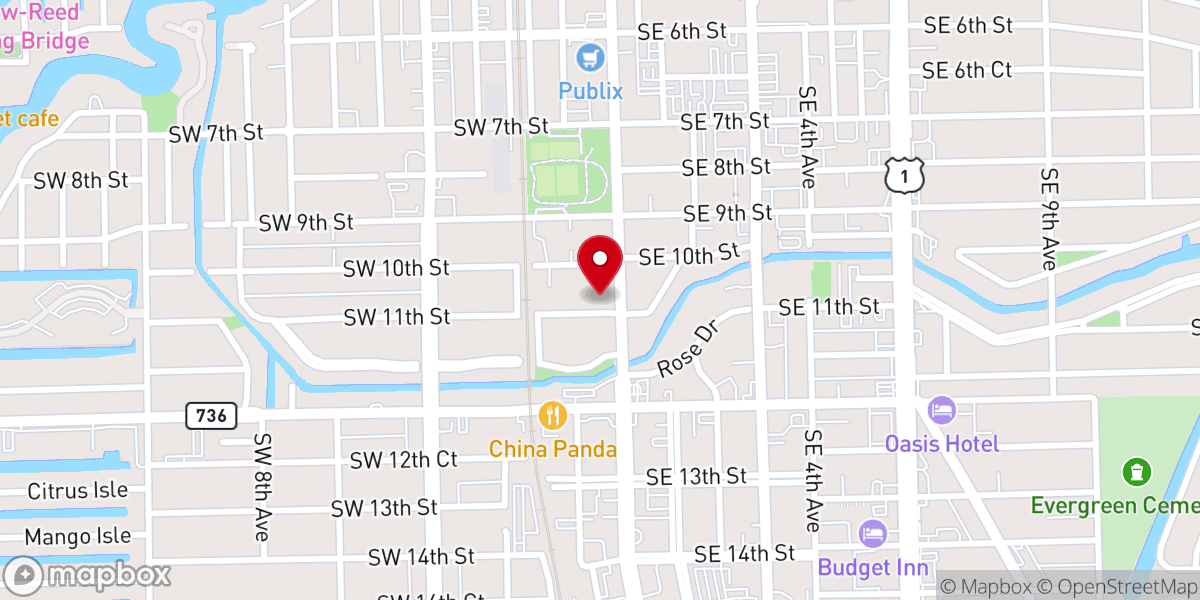 Map showing location of Trinity Lutheran Church