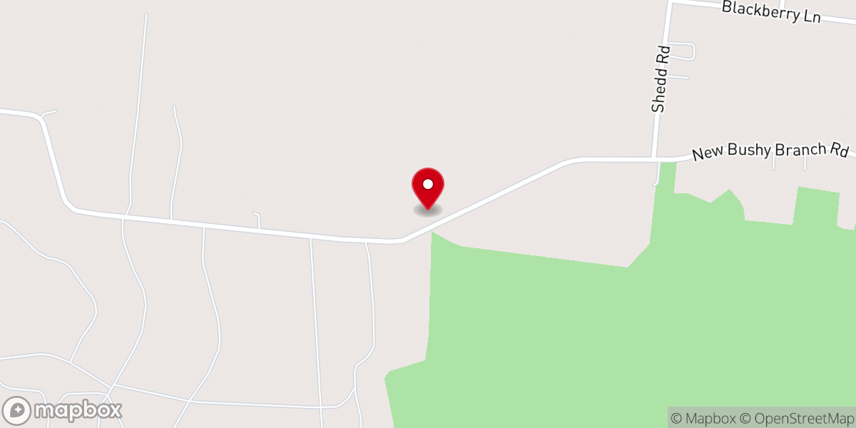 Map showing location of Not bushy branch house of prayer