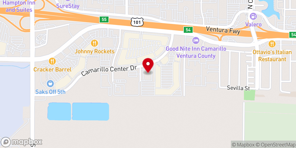 Map showing location of Crossroads Church