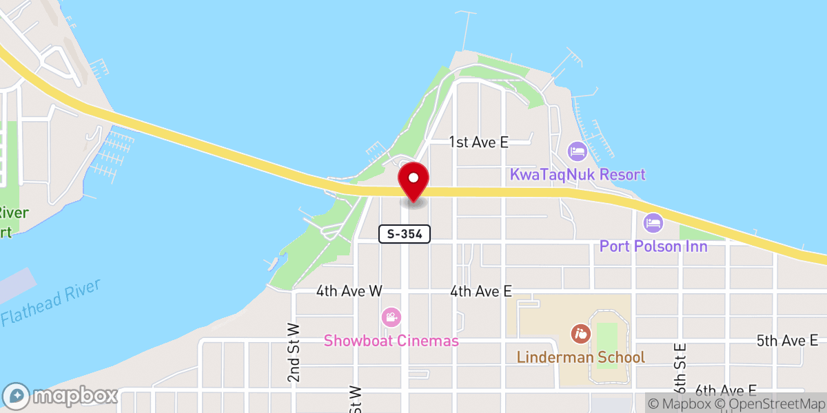 Map showing location of Fresh Life Church - Polson