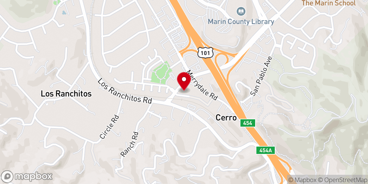 Map showing location of Iglesia Real Life Church