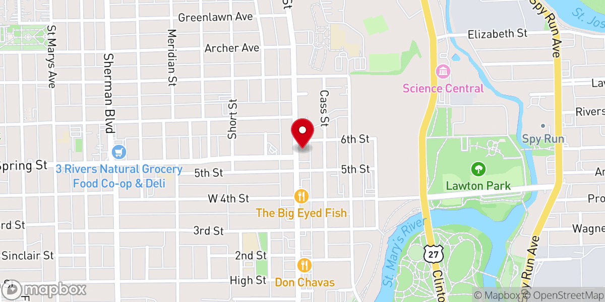 Map showing location of Living Faith Ministries