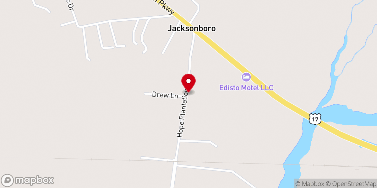 Map showing location of Bethel AME Church