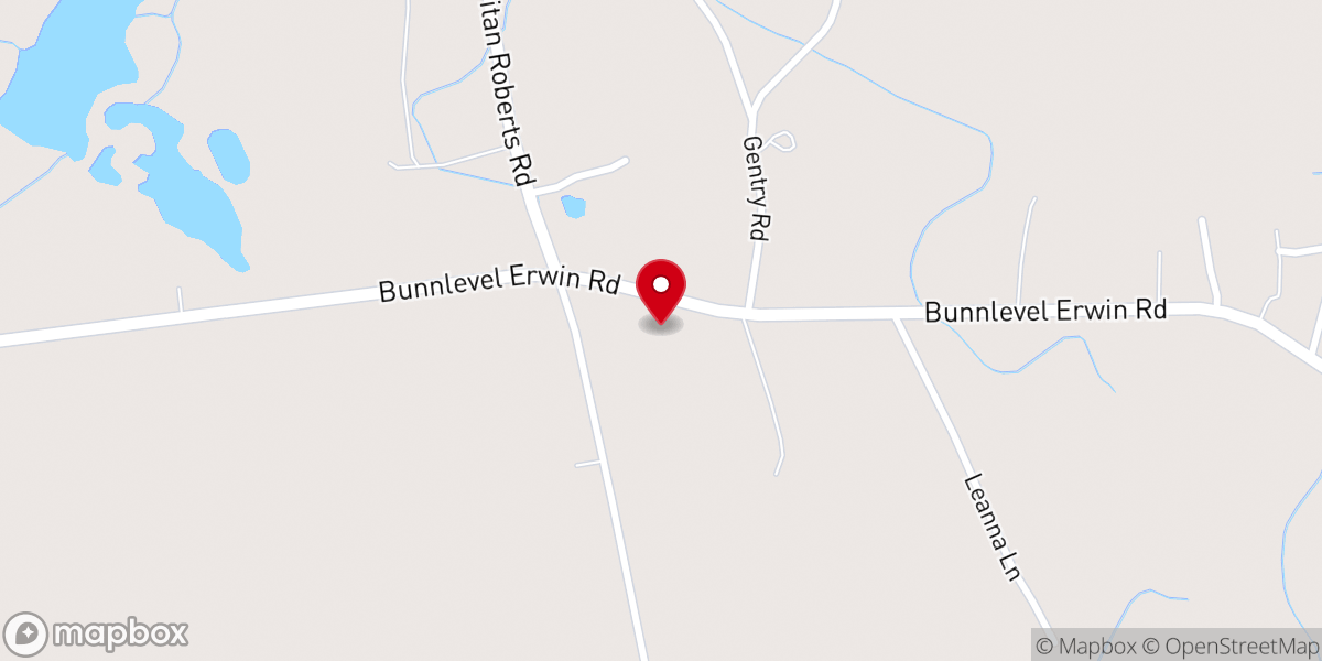 Map showing location of Oak Grove AME Zion Church