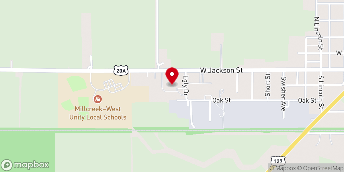 Map showing location of Solid Rock Community Church