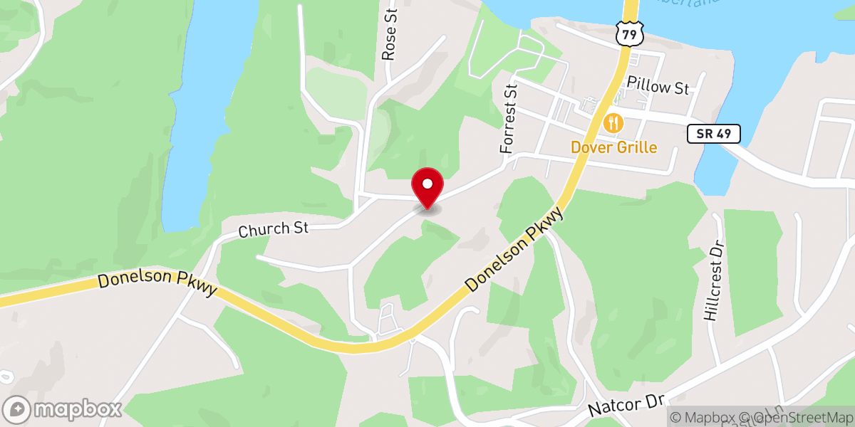 Map showing location of Stewart County Baptist Association