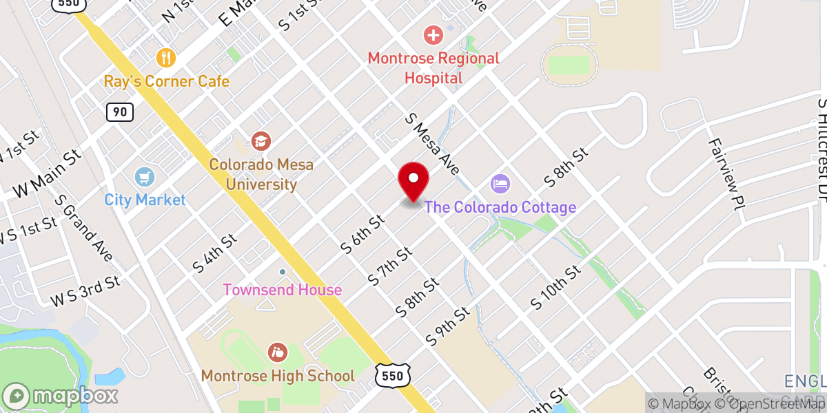 Map showing location of St John's Evangelical Lutheran