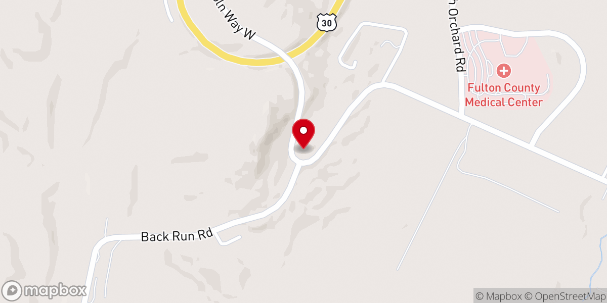 Map showing location of Bible Baptist Church