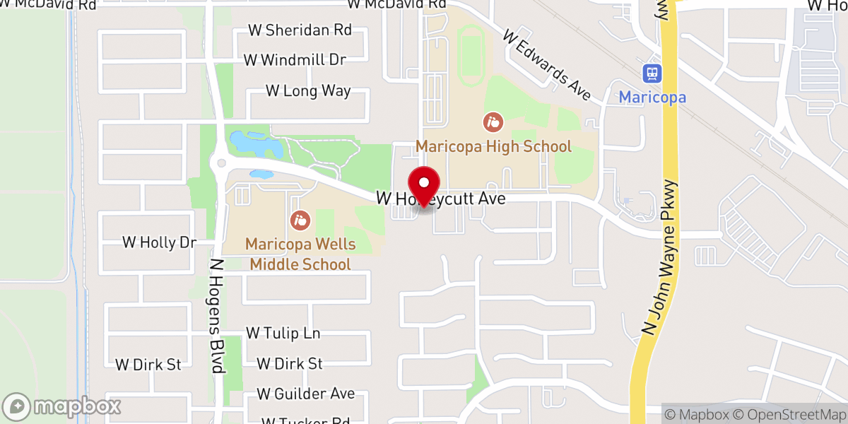 Map showing location of ADVENTISTAS EN MARICOPA