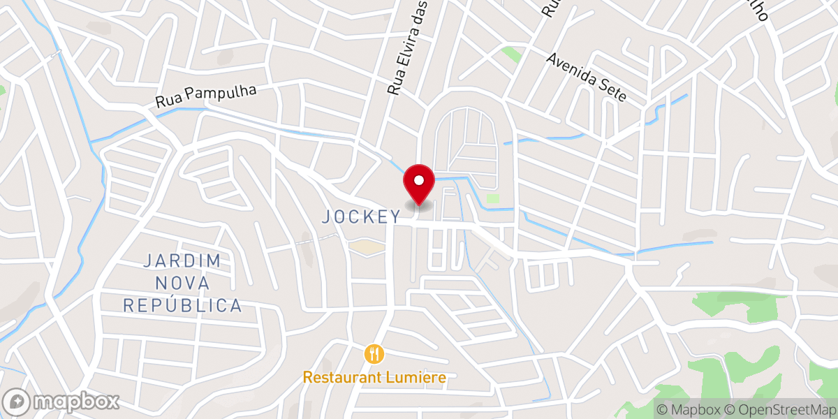 Map showing location of Igreja Pentecostal Deus é Amor