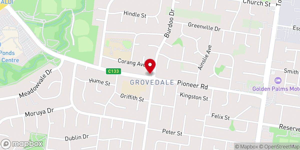 Map showing location of St. Gregorios Abdul Jaleel Jacobite Syrian Orthodox Church, Geelong