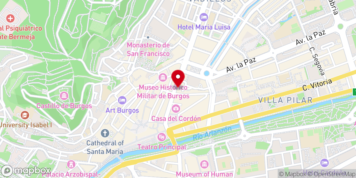 Map showing location of Serrano Vicario