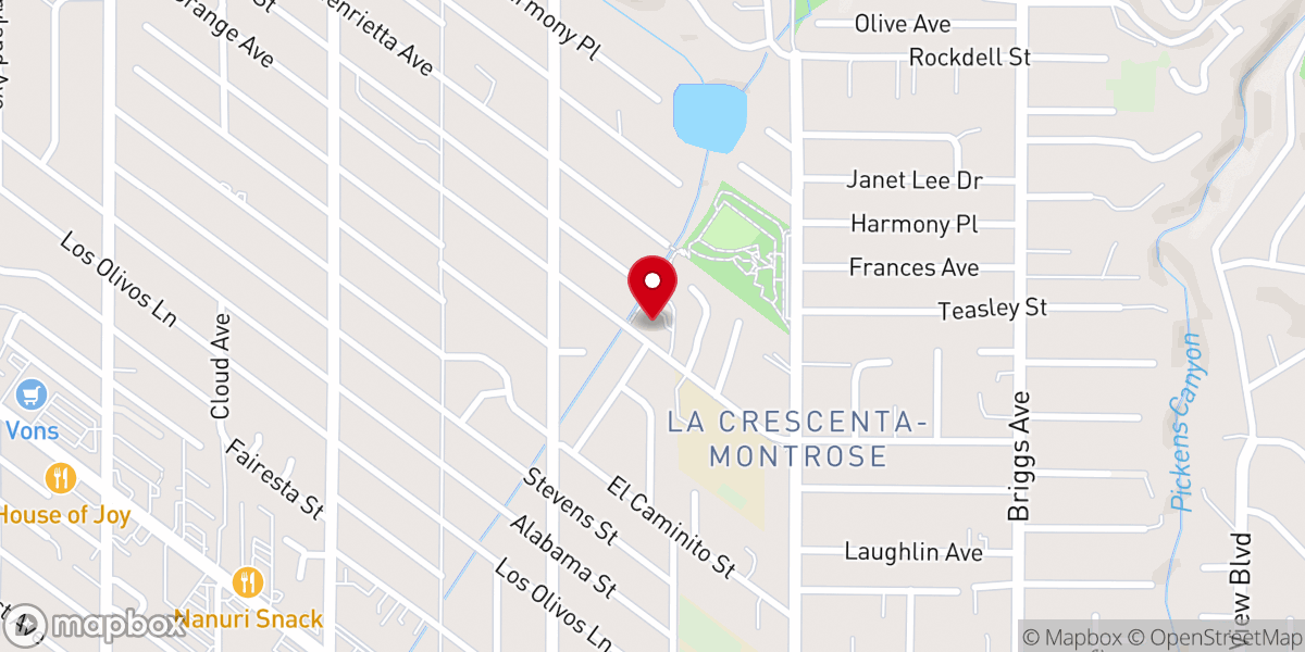 Map showing location of Gethsemane Lutheran Church