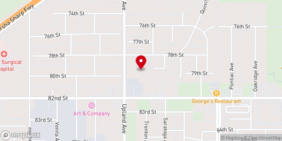 Map showing location of Celebration Christian Center