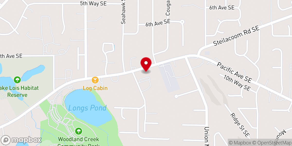 Map showing location of Faith Lutheran Church