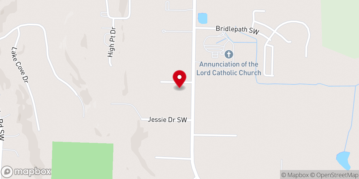 Map showing location of Community South Church of God