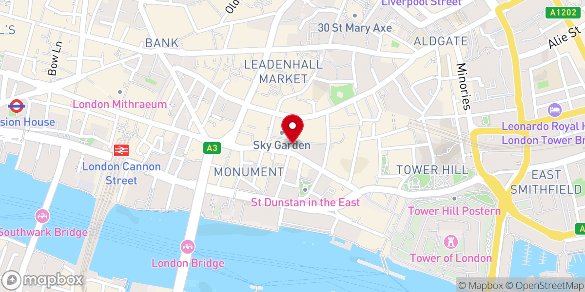 Map showing location of St. George's Indian Orthodox Church London