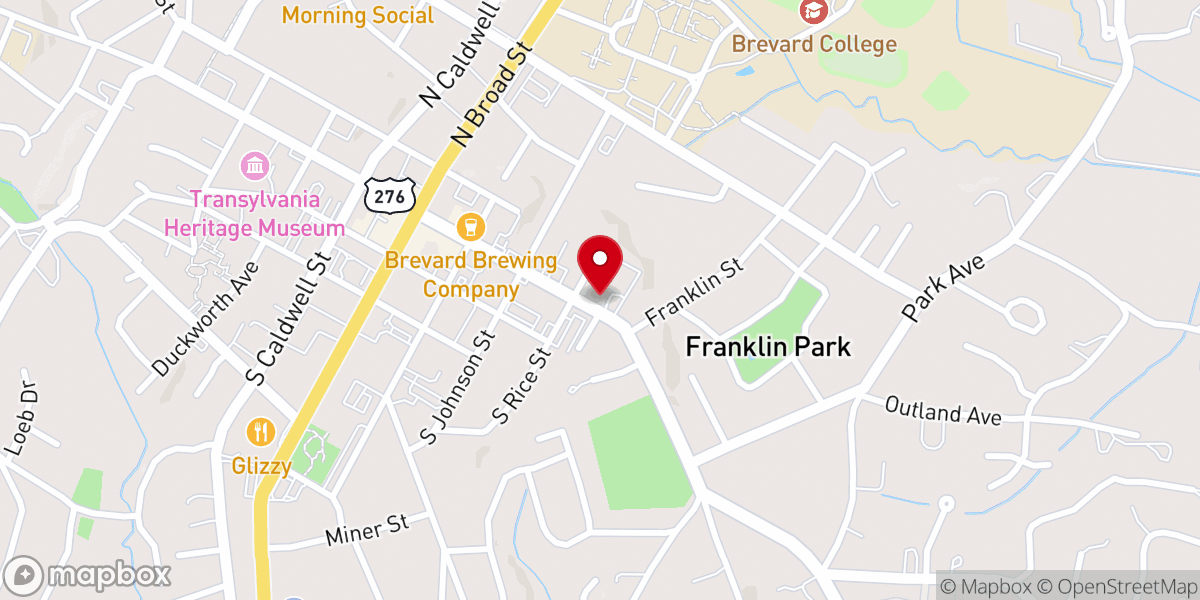 Map showing location of Centro Comunitario Hispano Ame