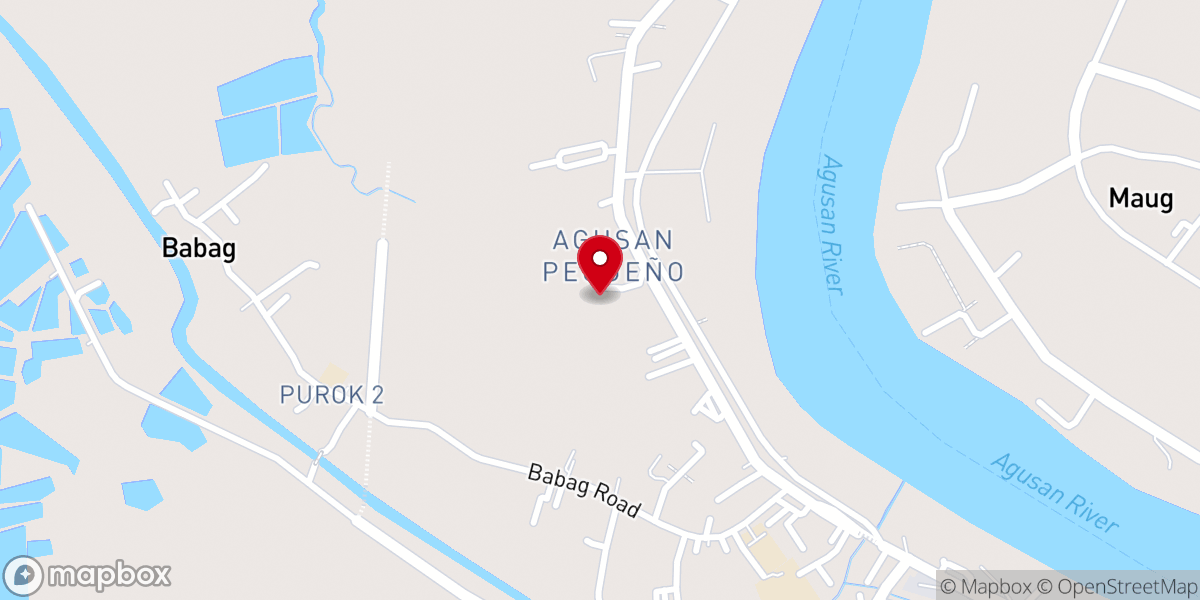 Map showing location of United Pentecostal Church Pagatpatan (new location)