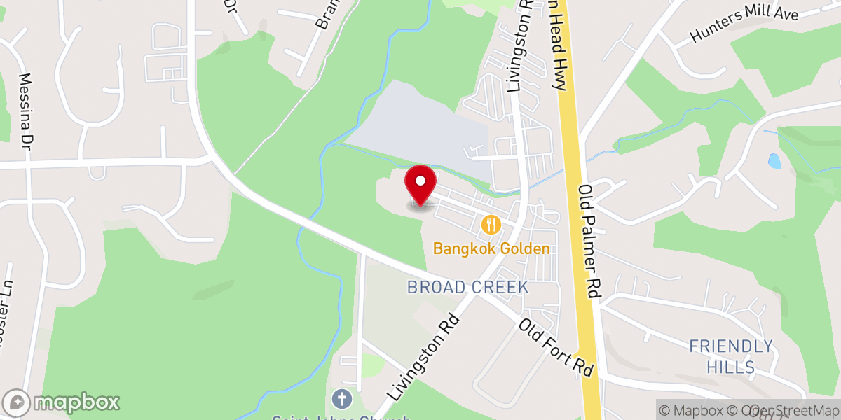 Map showing location of New Harvest Christian Ministries International