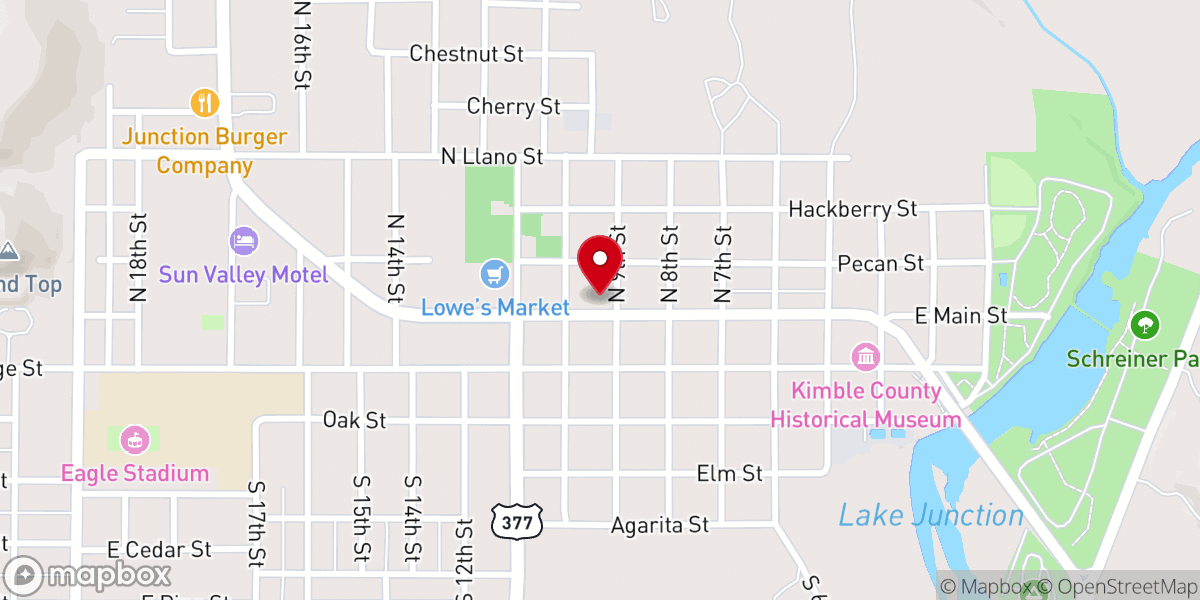 Map showing location of First Methodist Church