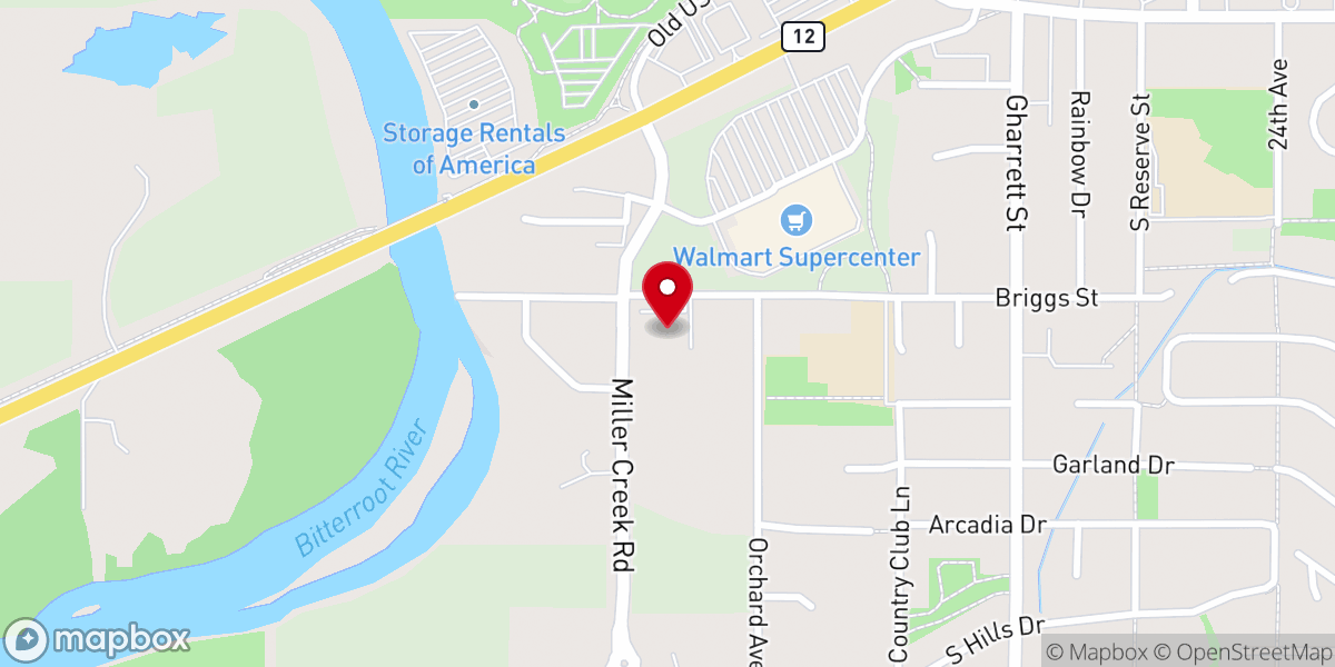 Map showing location of Faith Baptist Church
