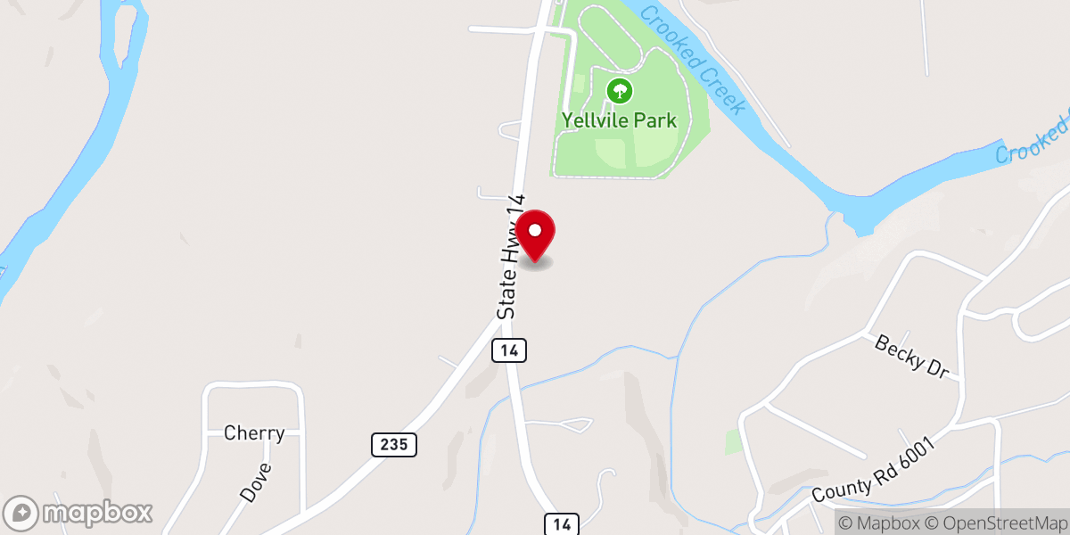 Map showing location of Landmark United Pentecostal Church