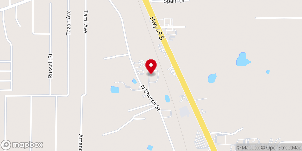 Map showing location of Wicker Brothers Inc