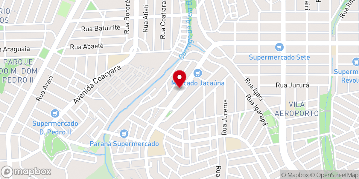 Map showing location of Igreja Apostólica do Brasil - Ouro Verde SP